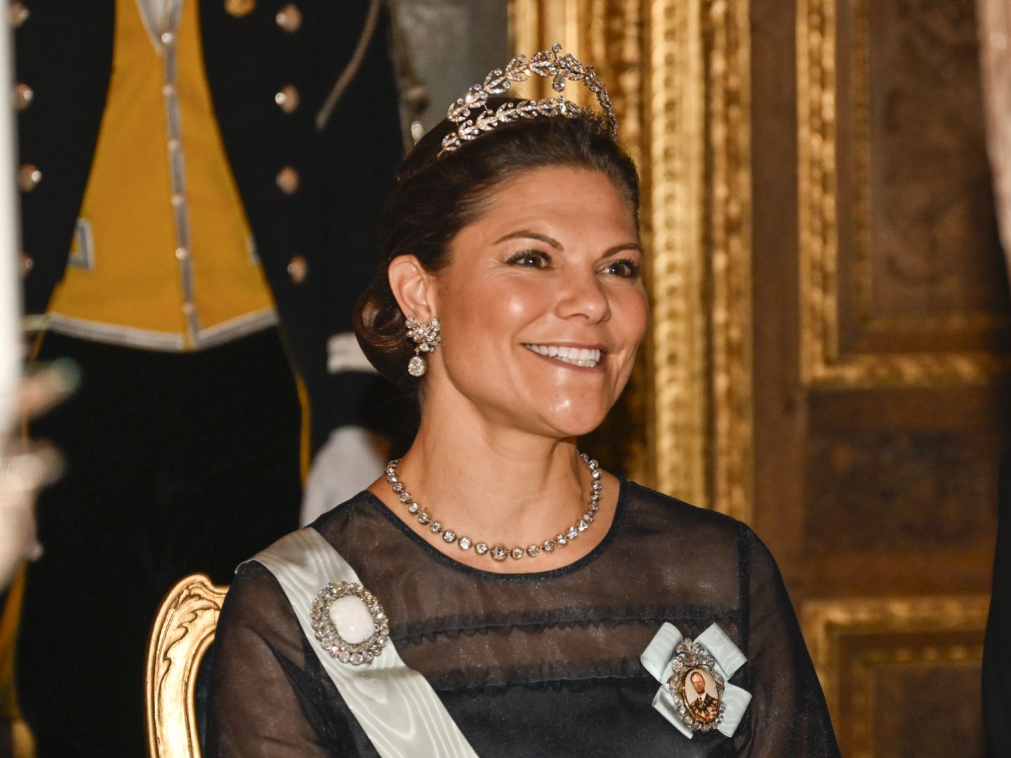 crown princess victoria h&m dress Crown Princess Victoria looks unbelievable in H&M ballgown with heirloom tiara