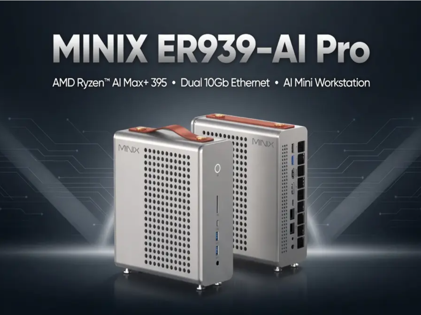 This tiny AI PC stuffs 128GB RAM, 126 TOPS, and a leather handle