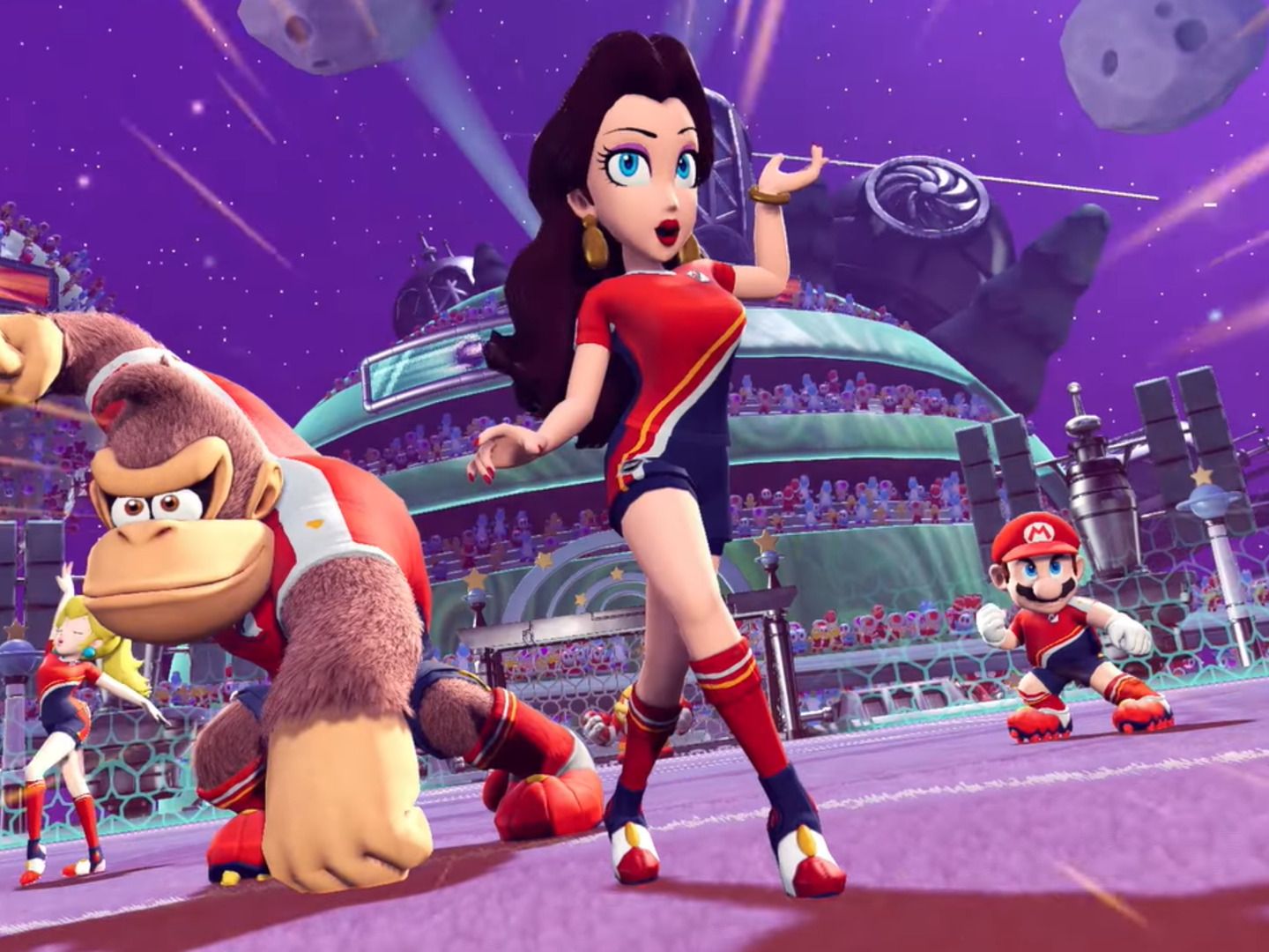 Mario Strikers Battle League adds Diddy Kong and Pauline as playable  characters | GamesRadar+, image size:1440x1080