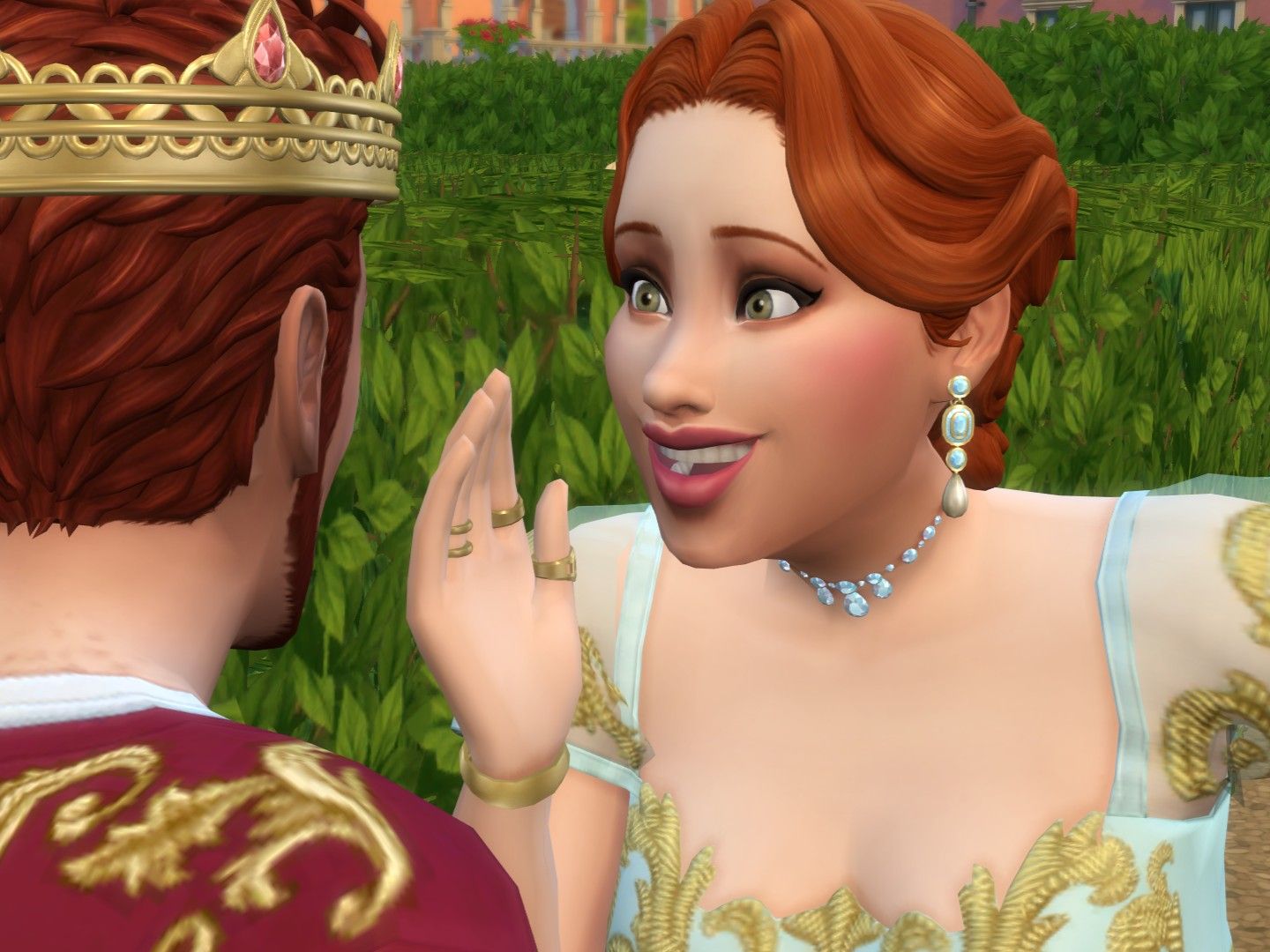 Of course there's a tiny Bridgerton reference in The Sims Royalty