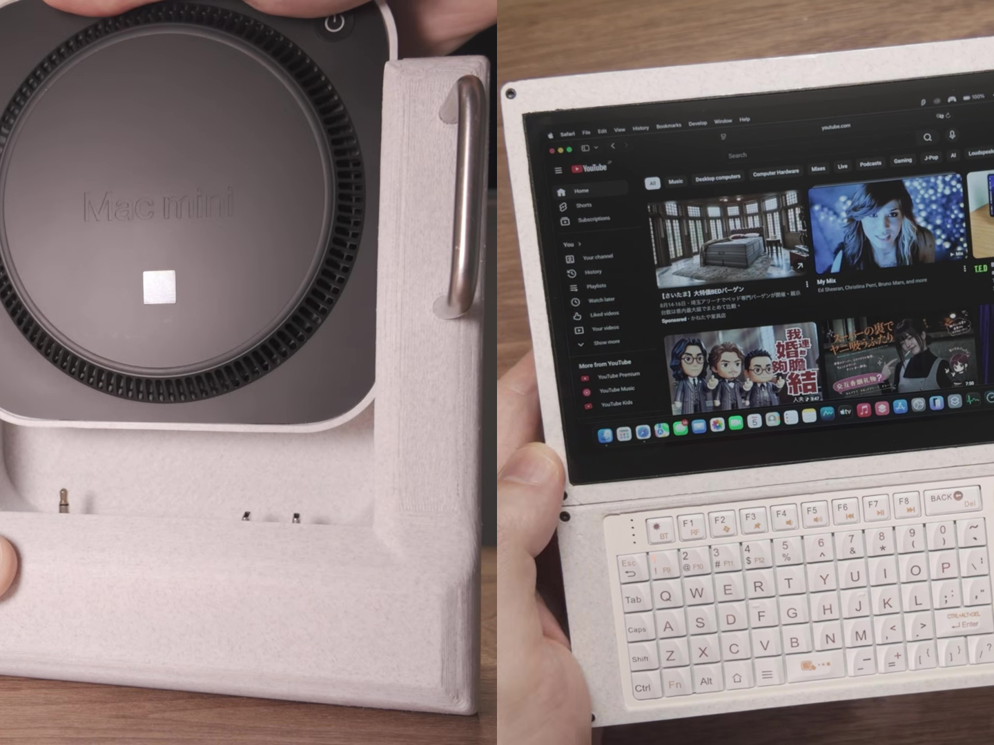Someone turned Apple's M4 Mac Mini into a bizarre handheld Mac