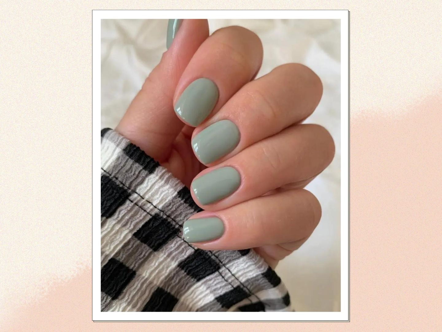 nails that go with sage green dress are a minimalists answer to summer mani's 20&under