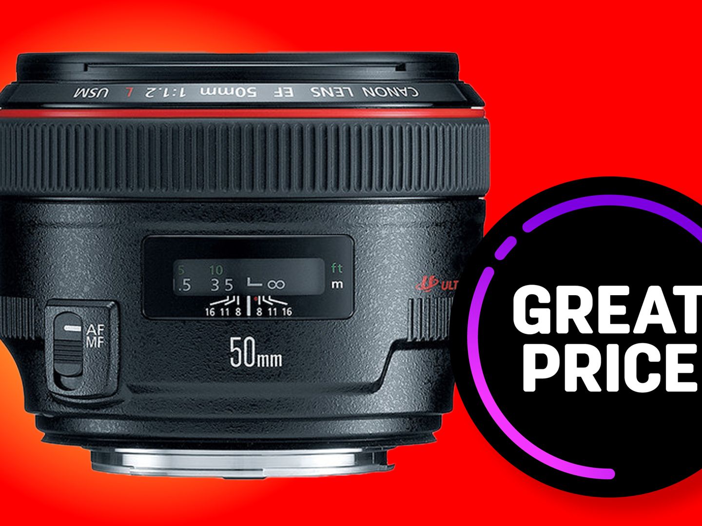 The iconic Canon 50mm f/1.2L drops to just $1,399 – Saving you