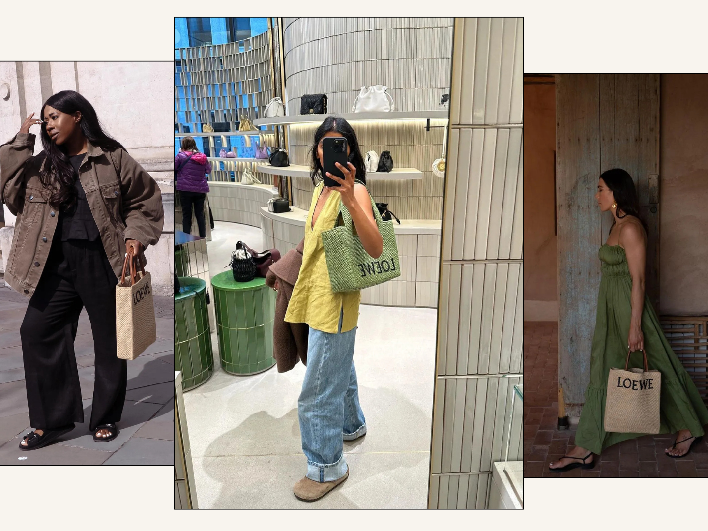 Puzzle-Straw basket bag ラドロー Puzzle-Straw basket bag ラドロー