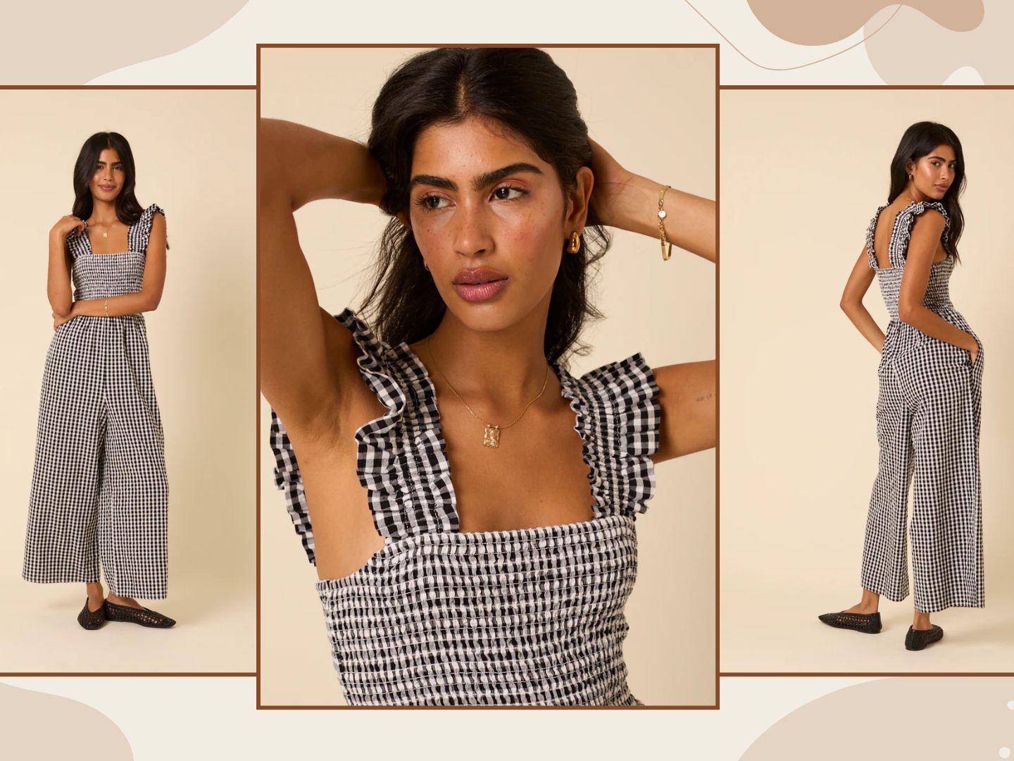 This versatile gingham jumpsuit is my staycation must-have | Woman