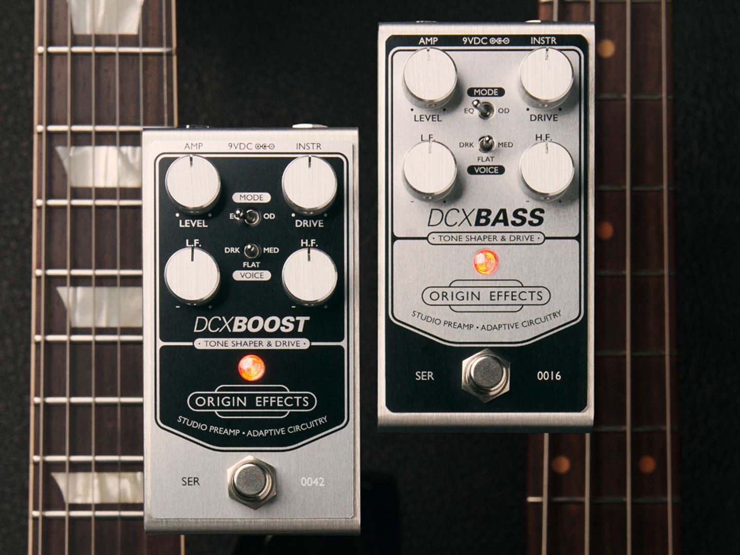 Origin Effects debuts the DCX Boost and Bass, packing the