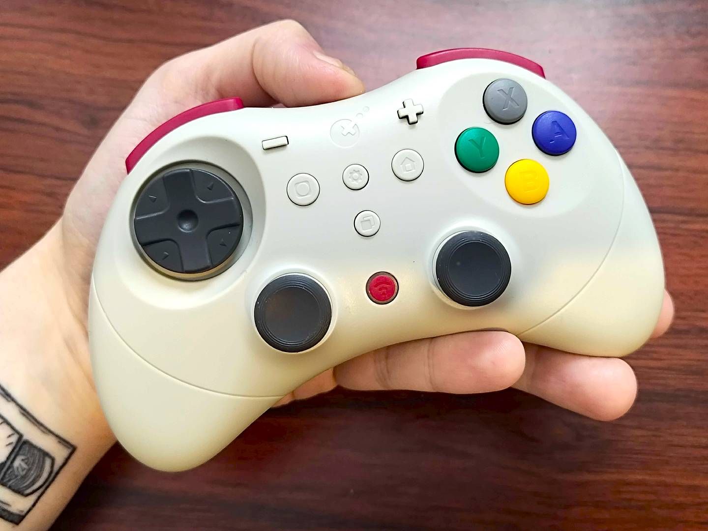 It's like a Sega Saturn pad on steroids