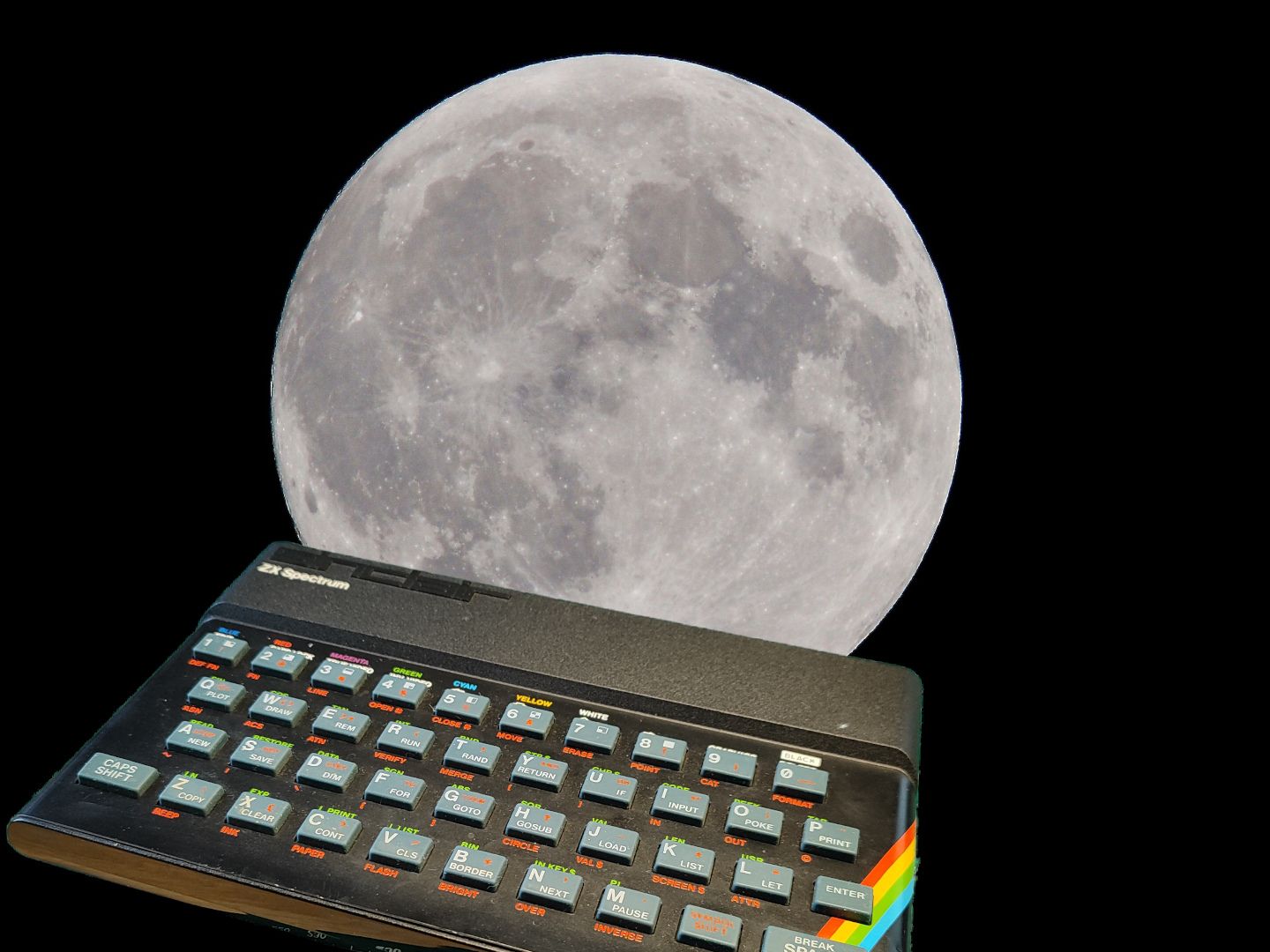 ZX Spectrum flies simulated spacecraft using BASIC, Python, and