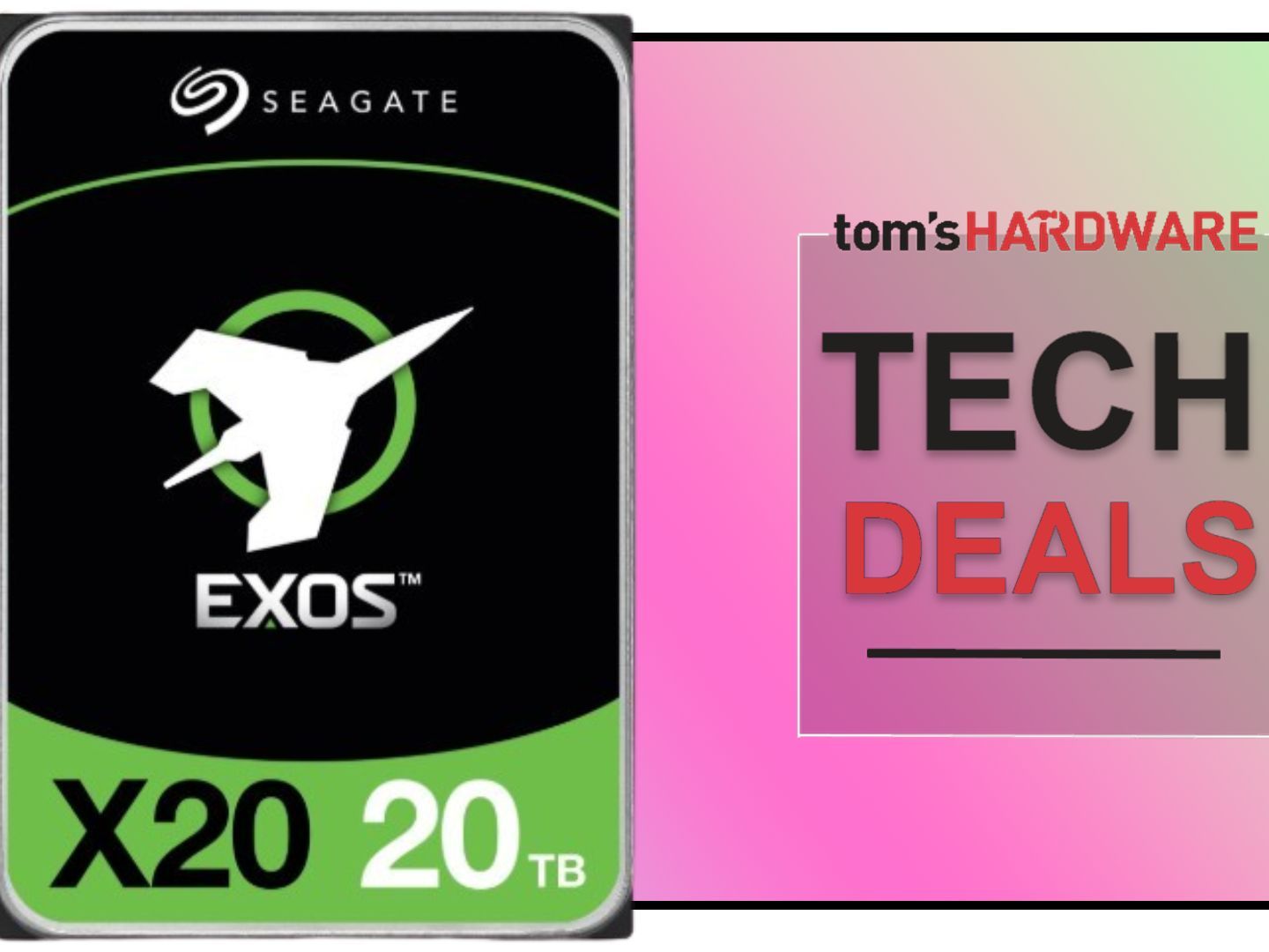 20TB Seagate Exos X20 HDD is only $16 per Terabyte — massive