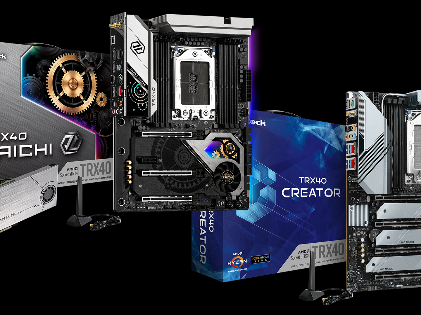 AsRock's First TRX40 Motherboards for AMD Ryzen Threadripper 3000