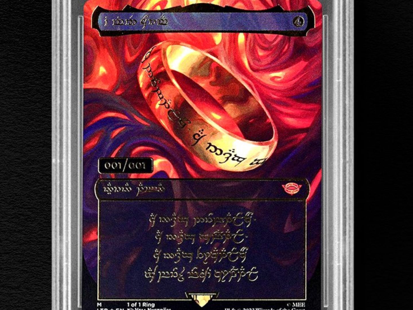 mtg 1 of 1 ring card Primal Might [Core Set 2021 Prerelease Promos]