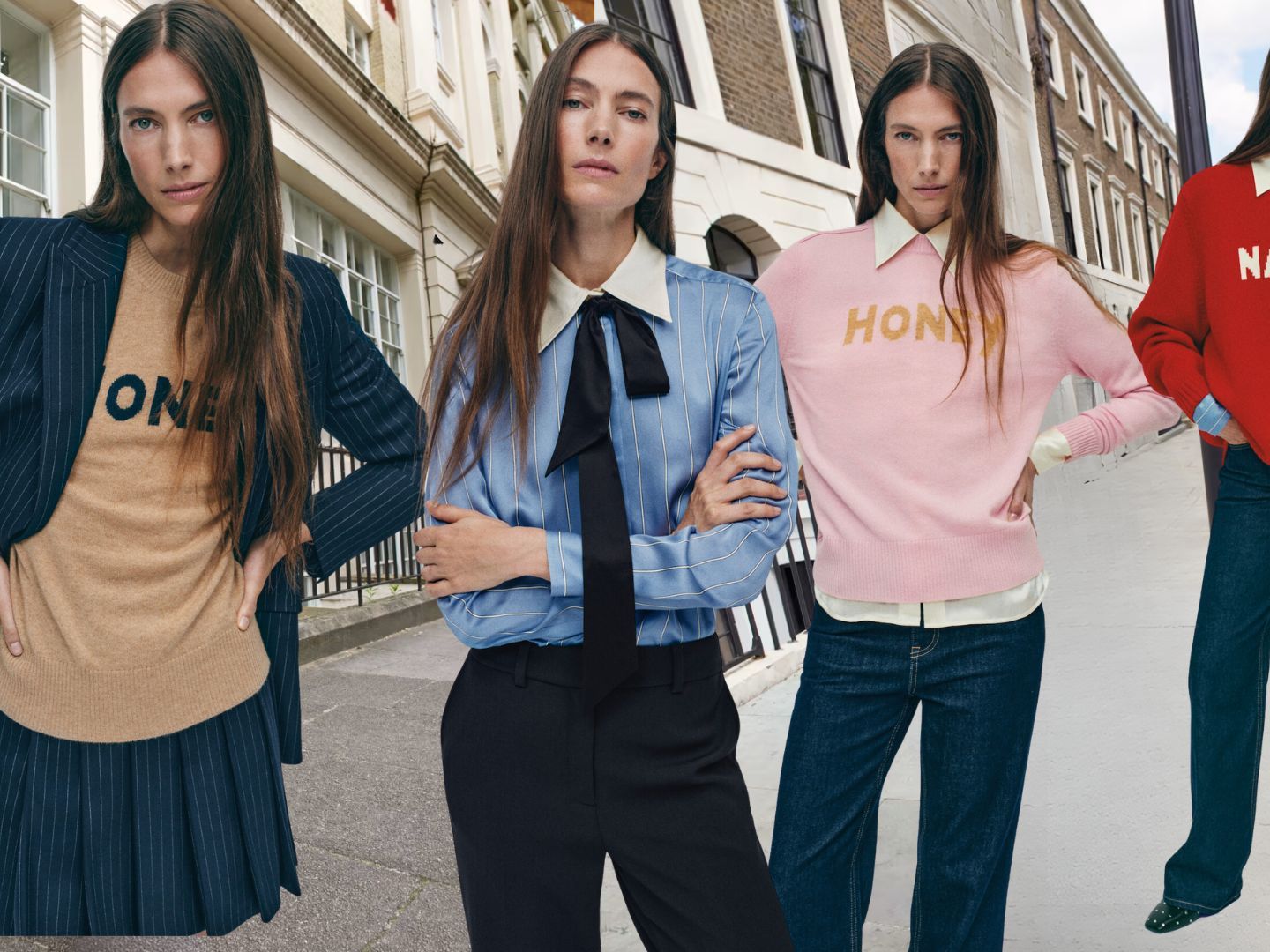 BELLA FREUD/ベラフロイド 長袖 ウールニット ブラック S 羊毛 BELLA