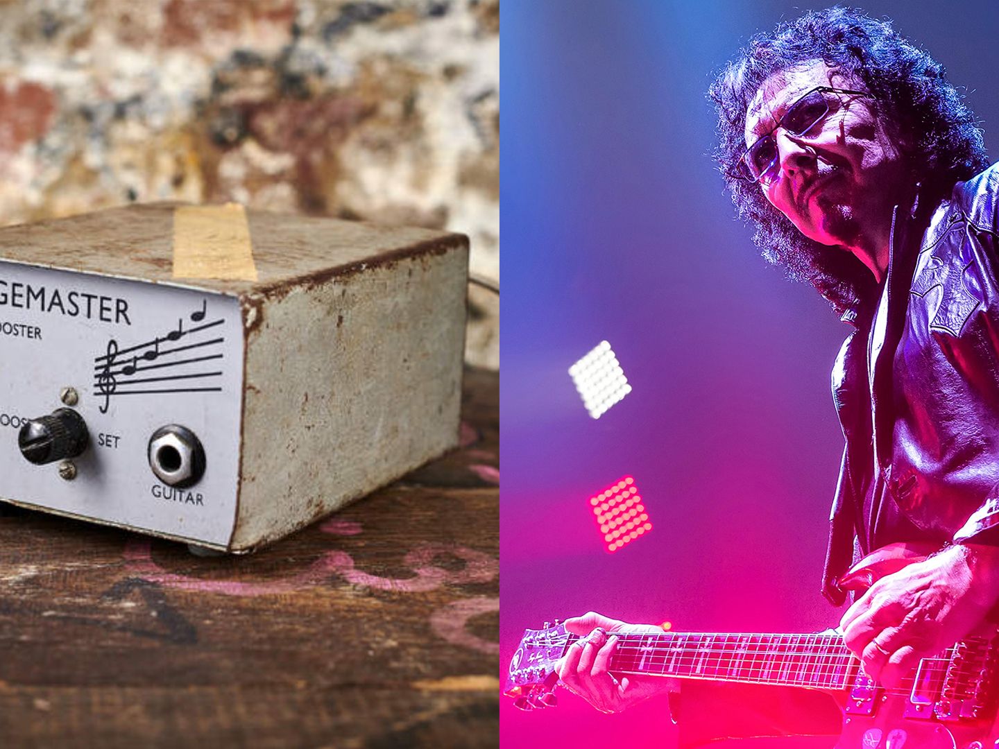 Tony Iommi on the modified treble booster his tech threw out