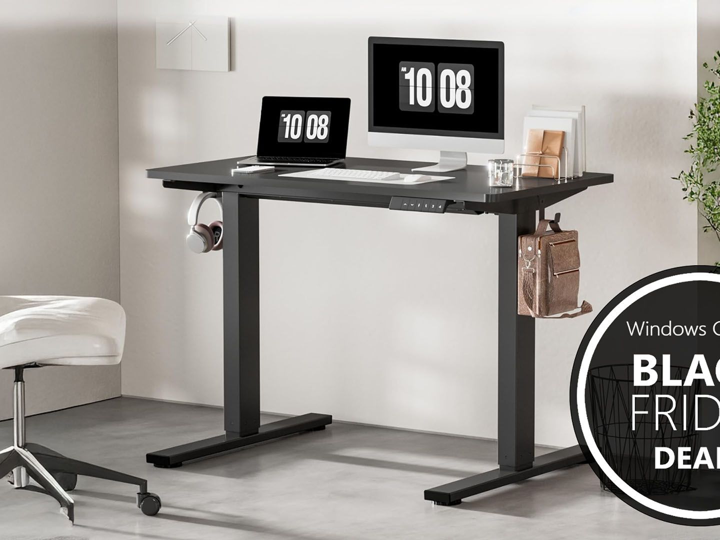 FLEXISPOT Electric Standing Desk 55 X 24 Inch Adjustable Height Desk Home Office Computer