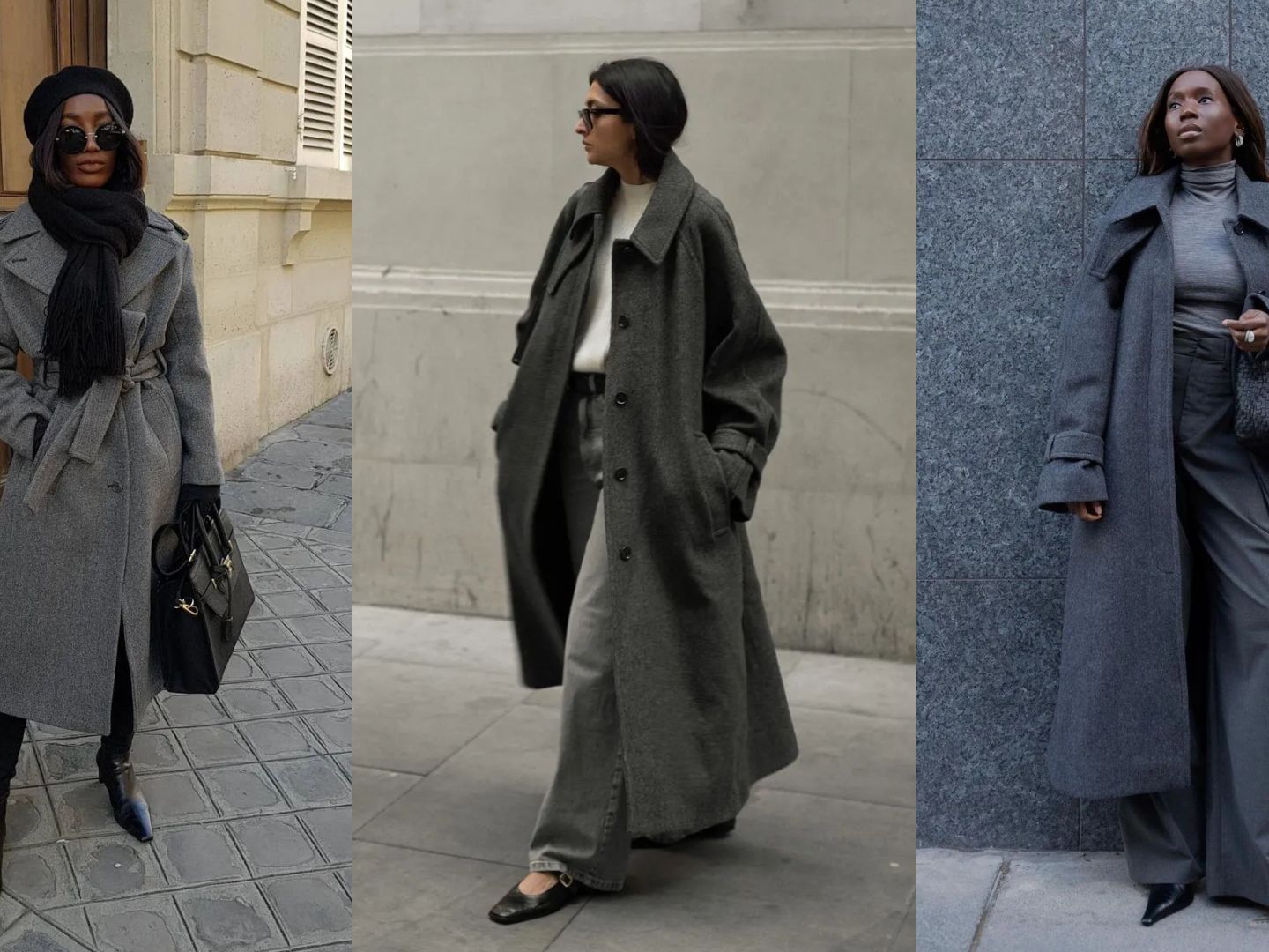 navy blue dress for baby girl Gray Buttoned Princess Coat with Cuffs, Fit and Flare Overcoat, Asymmetric High Collar Full Skirt Coat, Gray Winter Wool Mix Jacket Coat main image 1