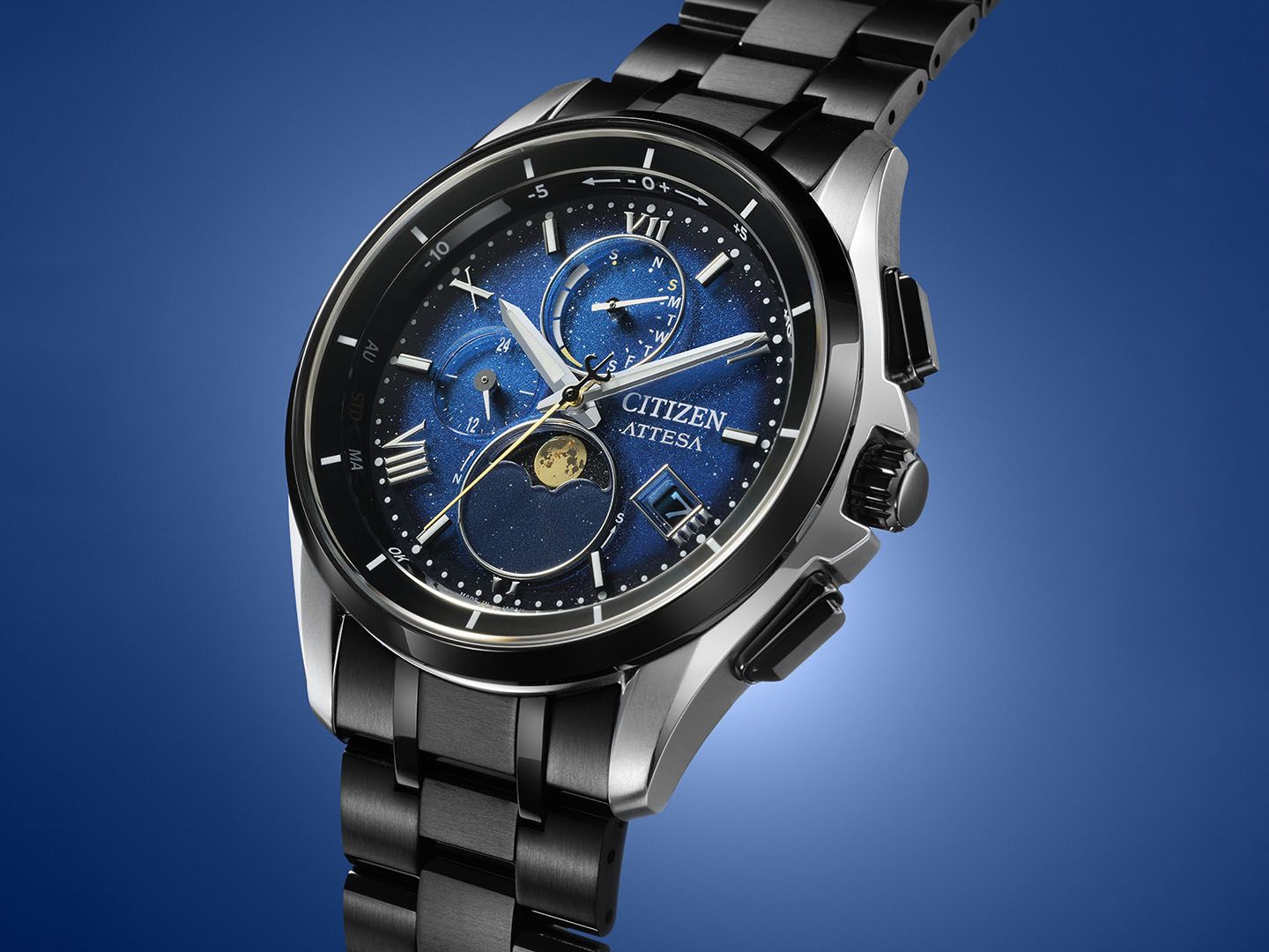 Citizen Eco-Drive Attesa Watch with Iridescent Face – Engels