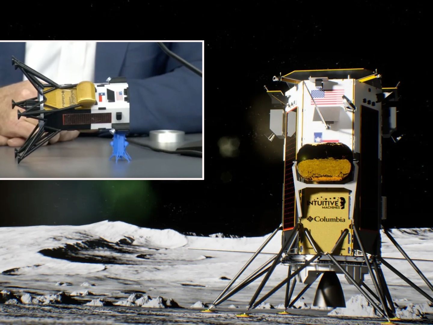 Intuitive Machines' Odysseus lander tipped over on the moon