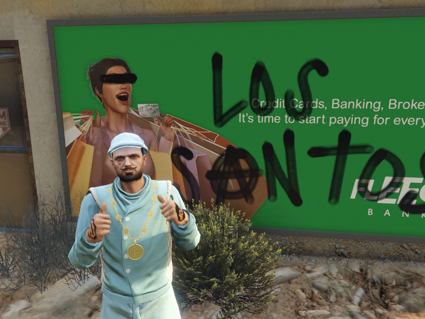 Where to find GTA Online LS Tags posters to spray paint | GamesRadar+