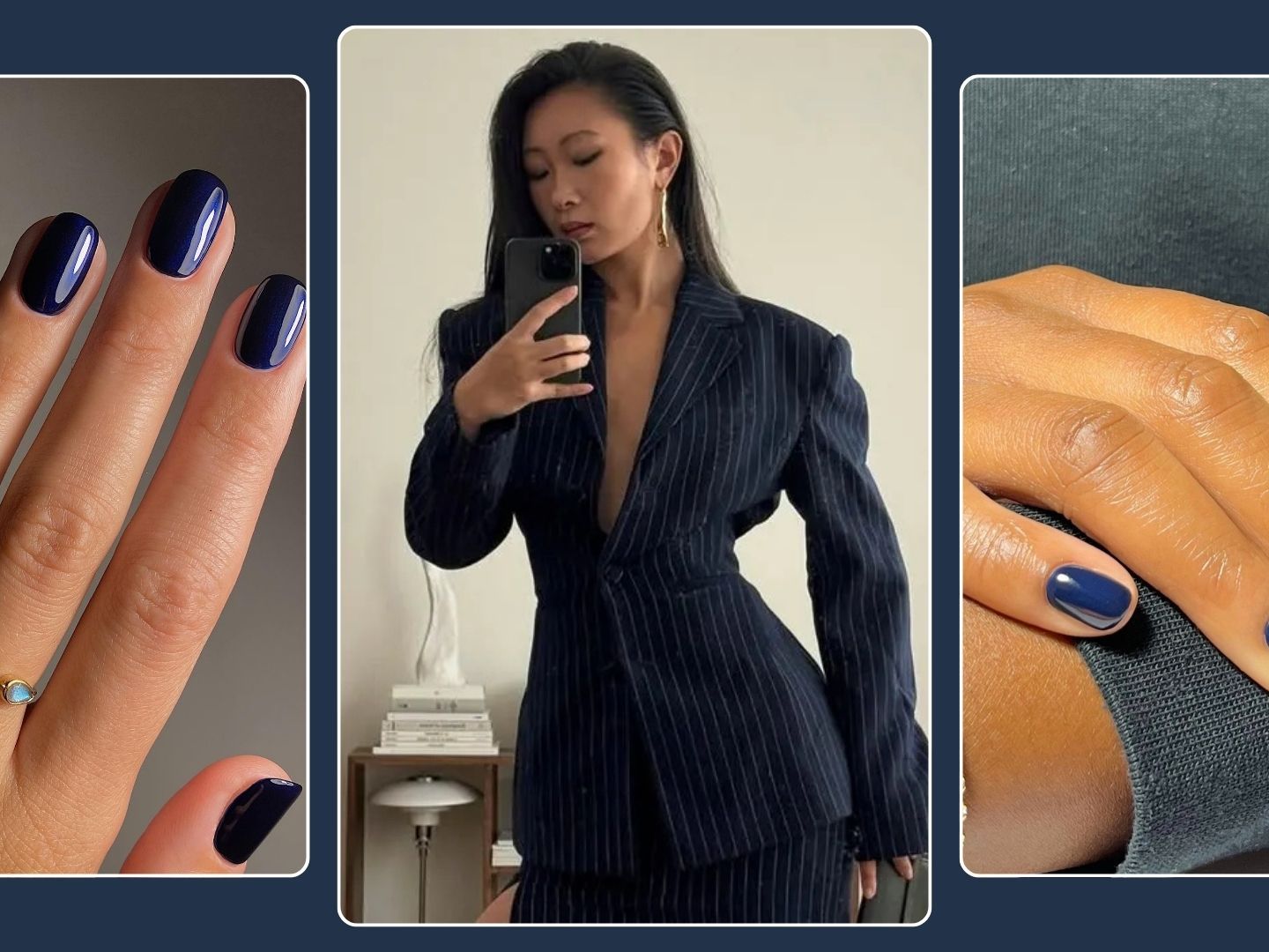 9 Best Navy Nail Polishes, Loved By Editors and Manicurists | Who What Wear