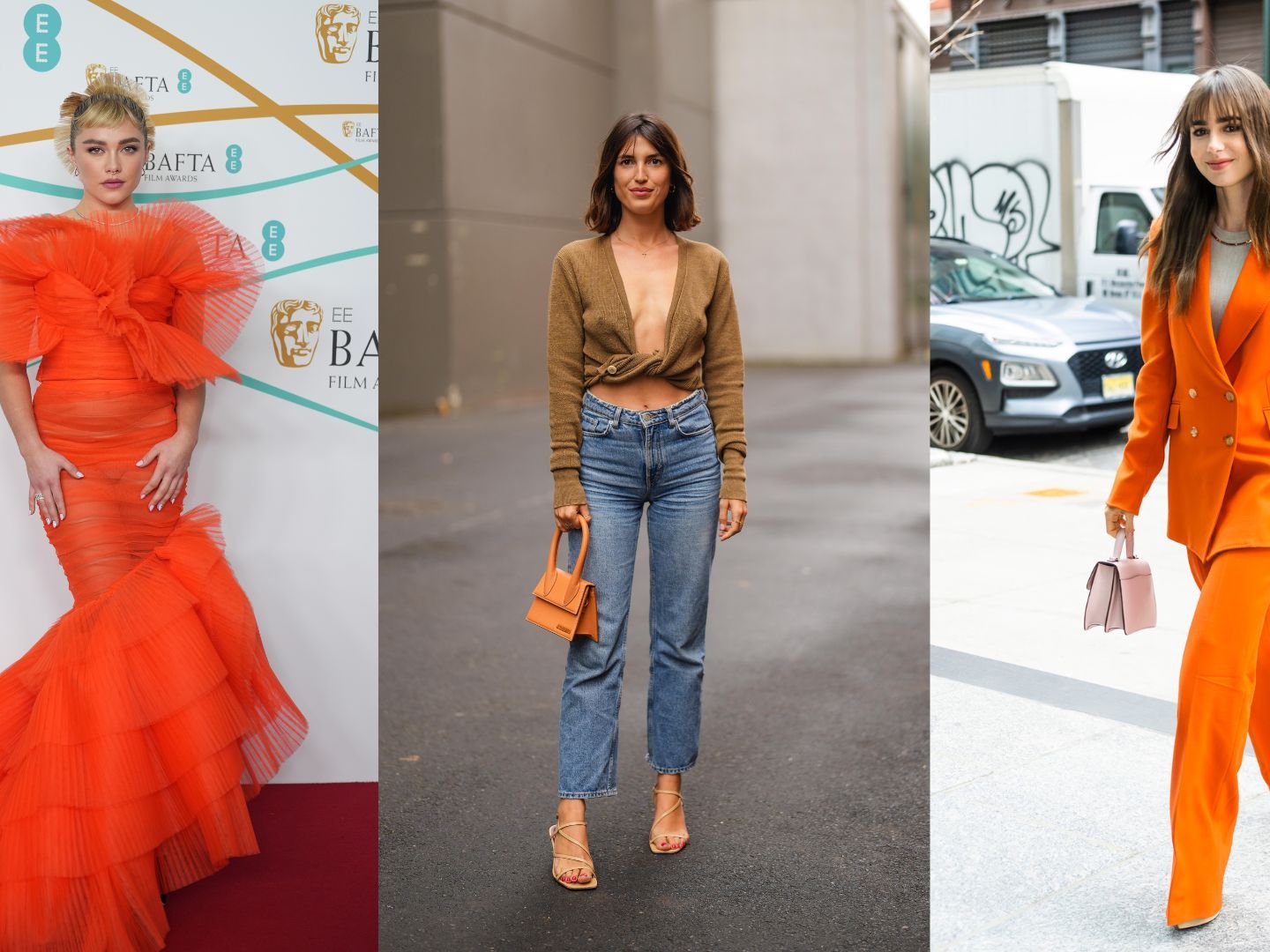 best color combination for orange dress How to wear orange? 7 color combinations to get you started!