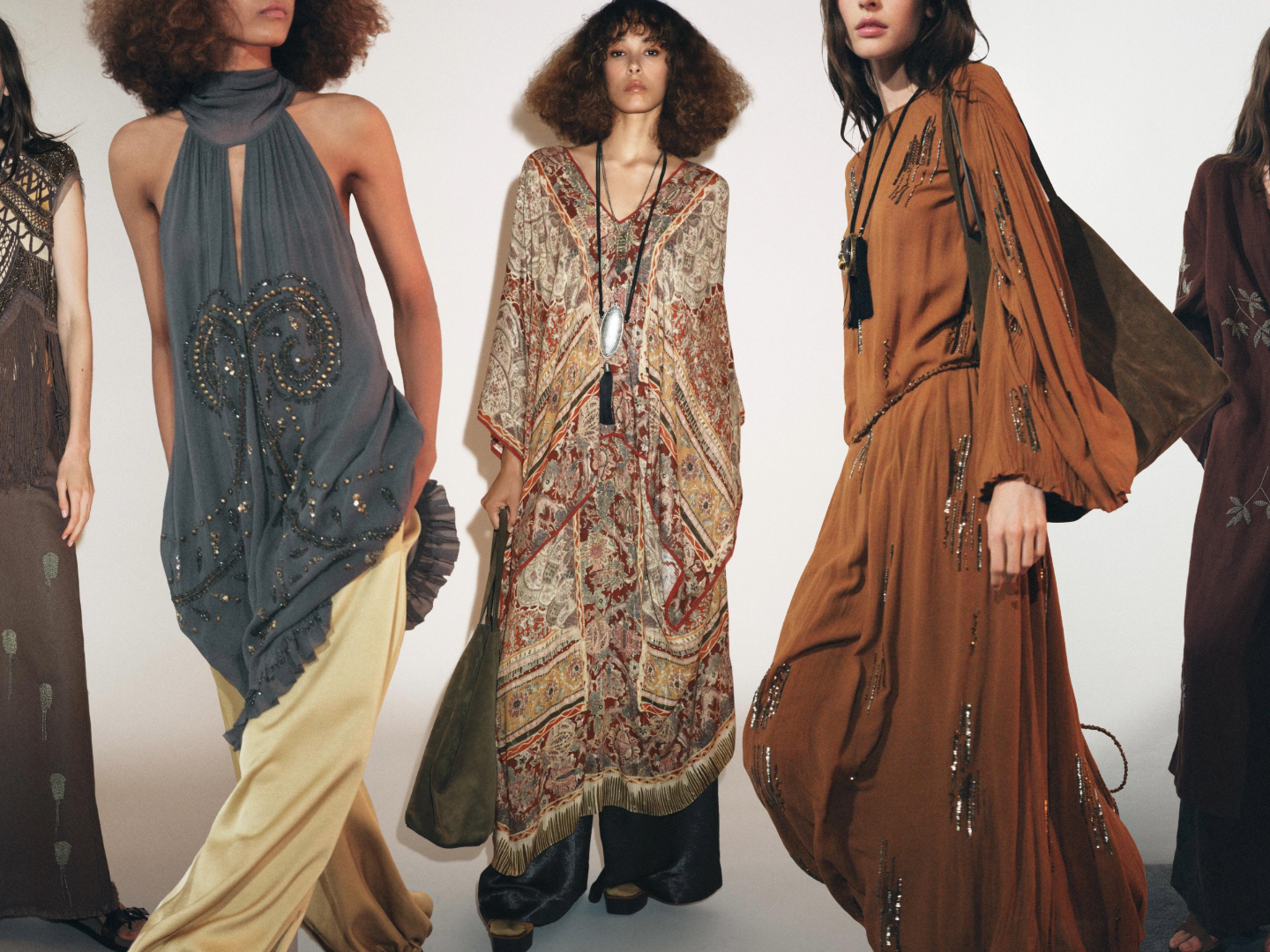 zara boho dress 2018 Zara's Latest Collection Is a Masterclass on Fall Dressing NEW Isabell Maternity Black