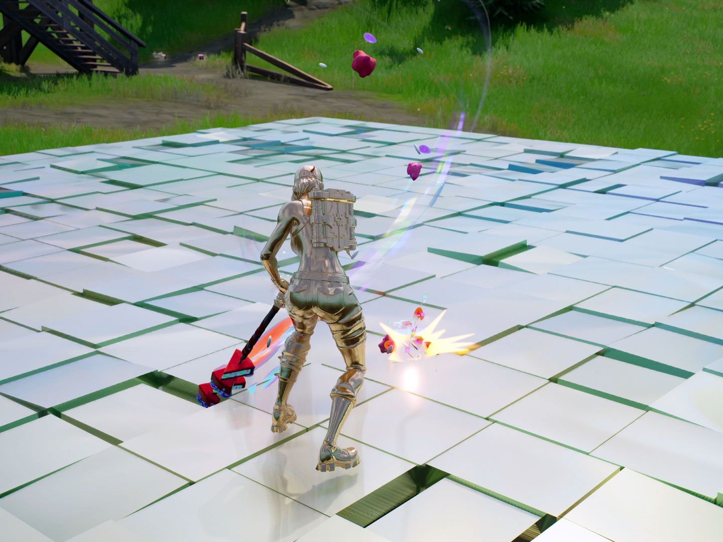 How to destroy Chrome Structures in Fortnite | GamesRadar+