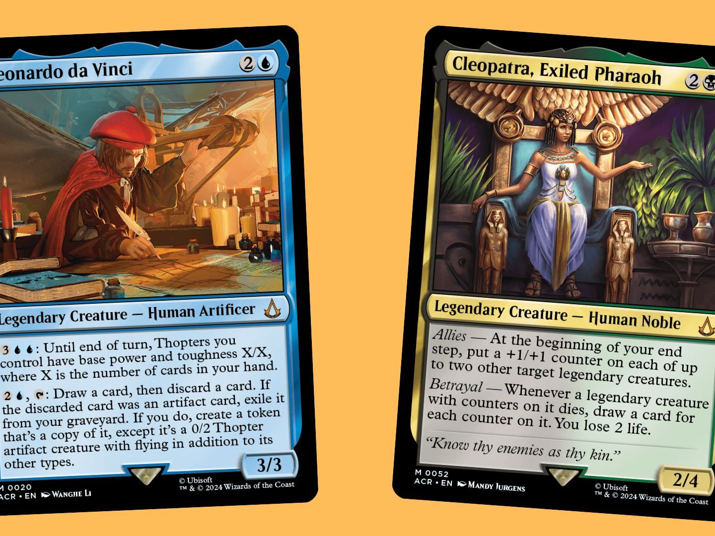MTG Assassin's Creed brings da Vinci and Cleopatra to the