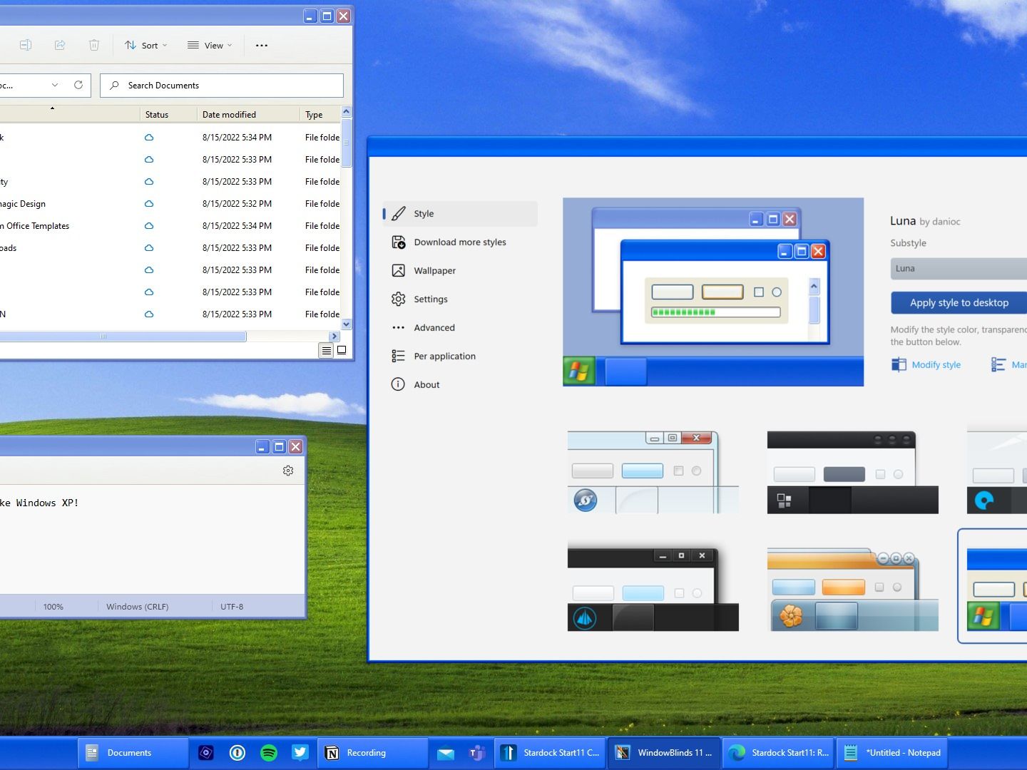 You'll be able to turn Windows 11 into Windows XP using this app