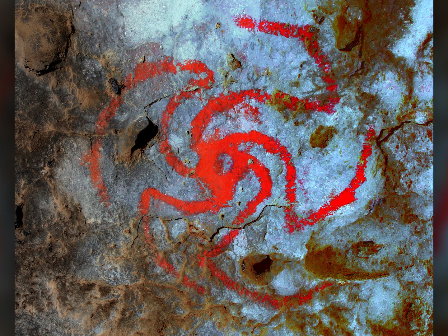 Pinwheel Cave rock art in California may depict hallucinogenic