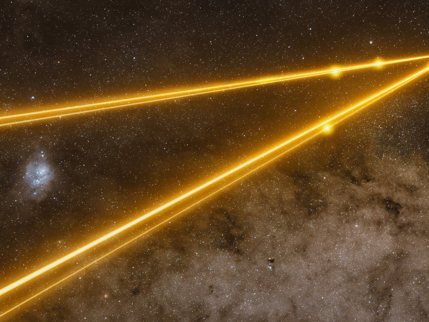 STAR COSMOS 6インチ RAY COSMOS6.5インチ Laser beams blast through the cosmos photo of the day for May 27