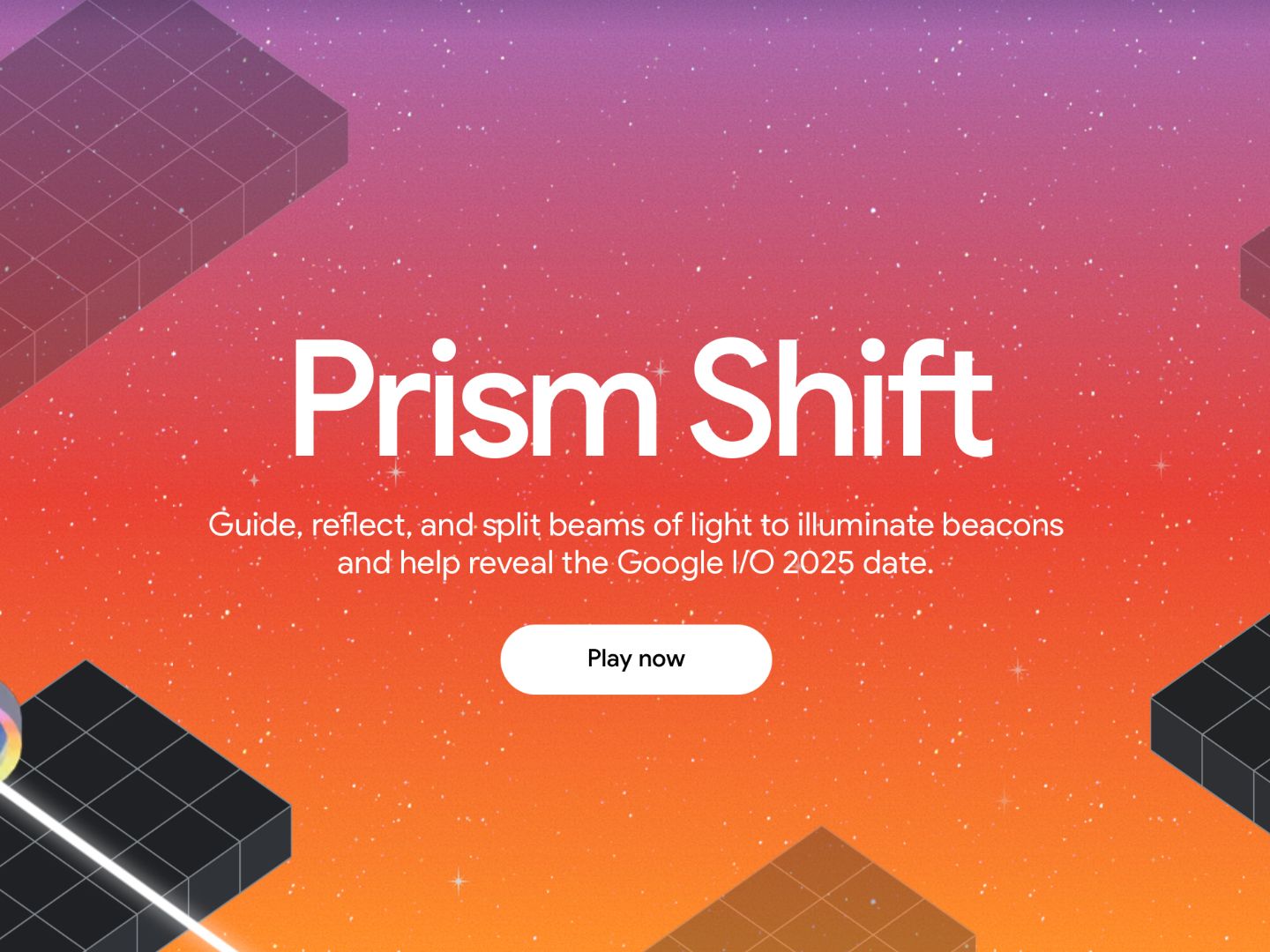 You can help reveal Google I/O 2025's date with 'Prism Shift