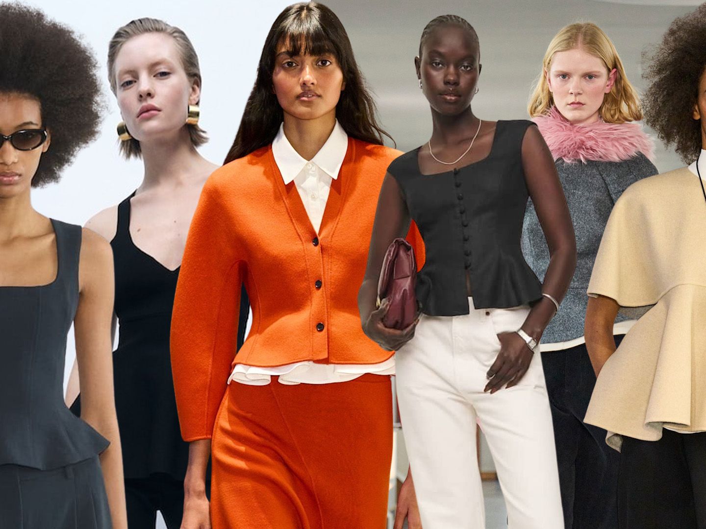 トップス Acka. peplum loose sweat brown The Peplum Trend Is Coming Back in 2025: Here's What to Shop