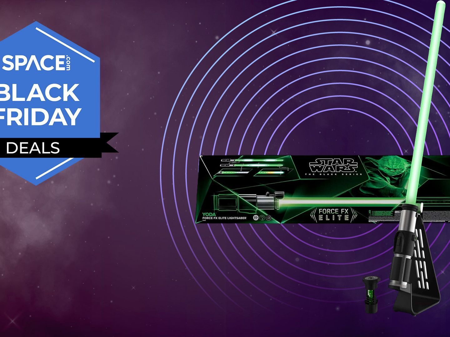 Hurry! $80 off this awesome Star Wars Lightsaber this Black