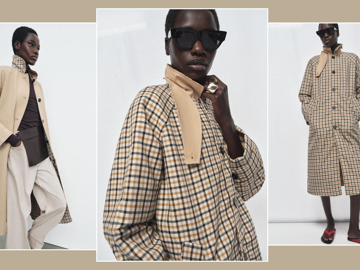 Zara's Reversible Check Trench Coat Will Sell Out This Week | Who