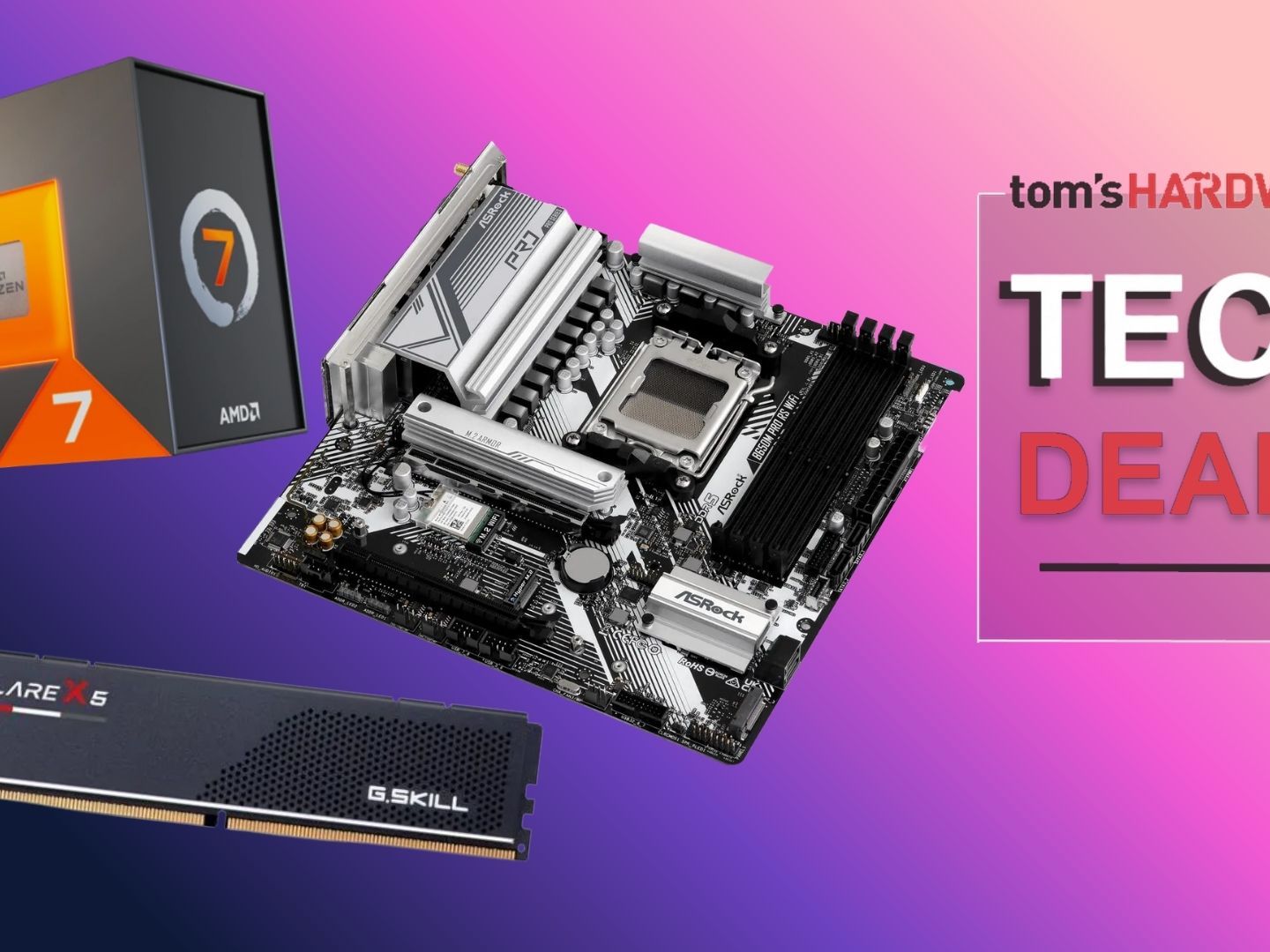 Get AMD's new Ryzen 7 7700X3D with 16GB of RAM and a motherboard