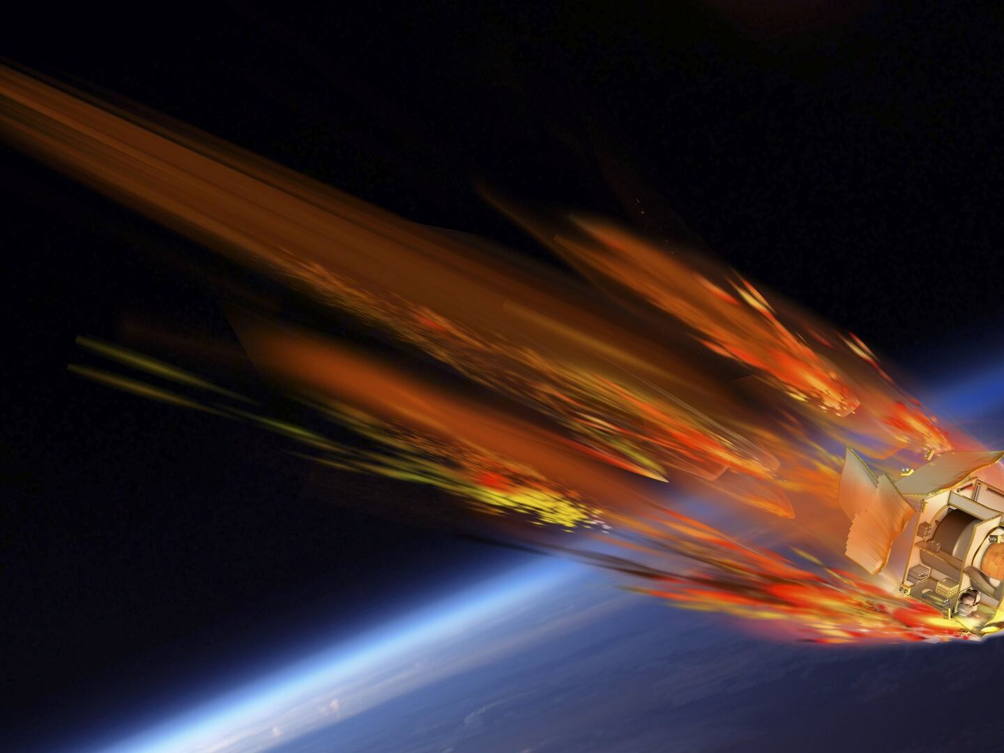 What the Soviet Venus Probe's fiery fall to Earth might look