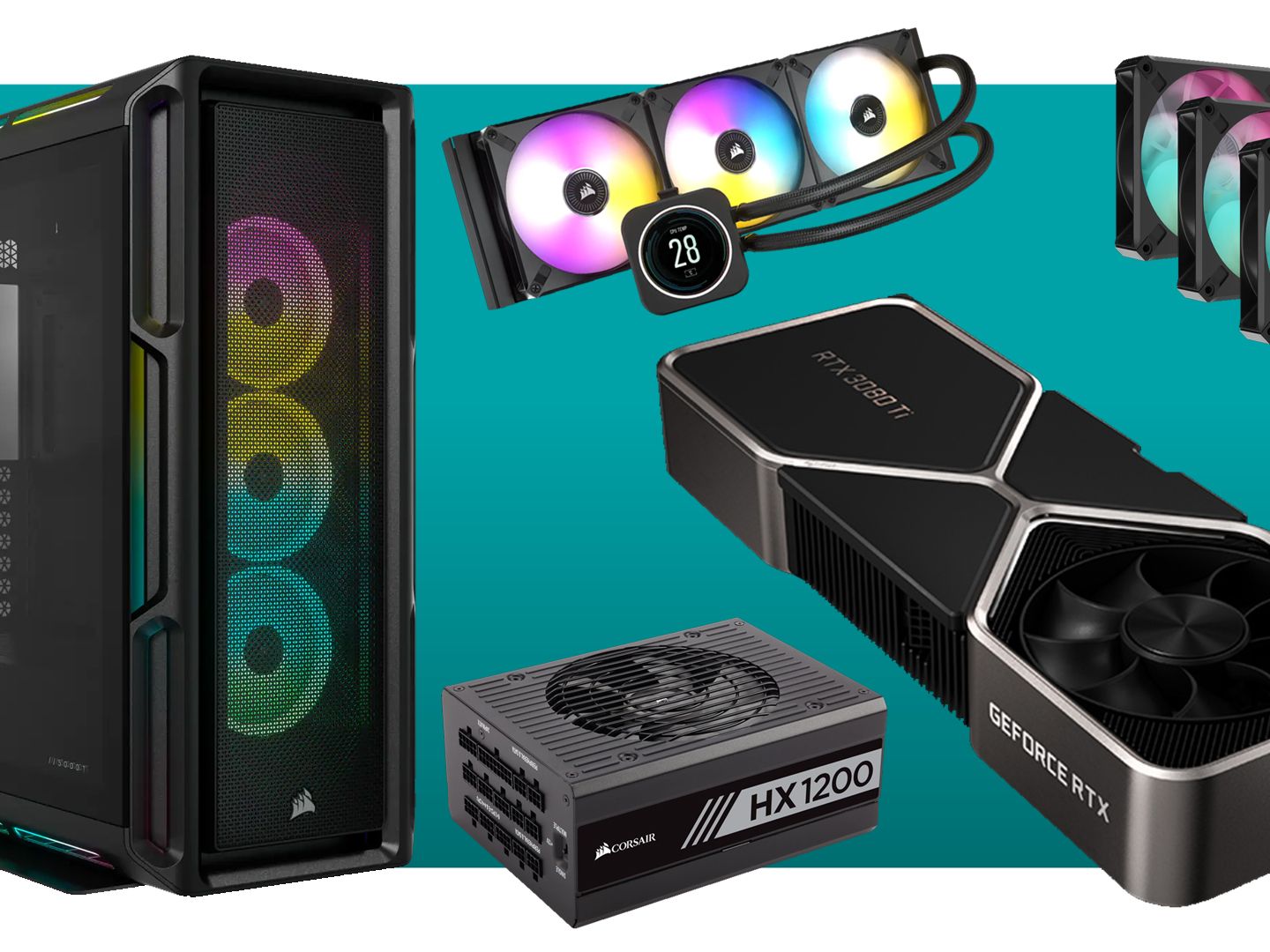 Holy RGB, this RTX 3080 Ti Founder's Edition PC building kit is