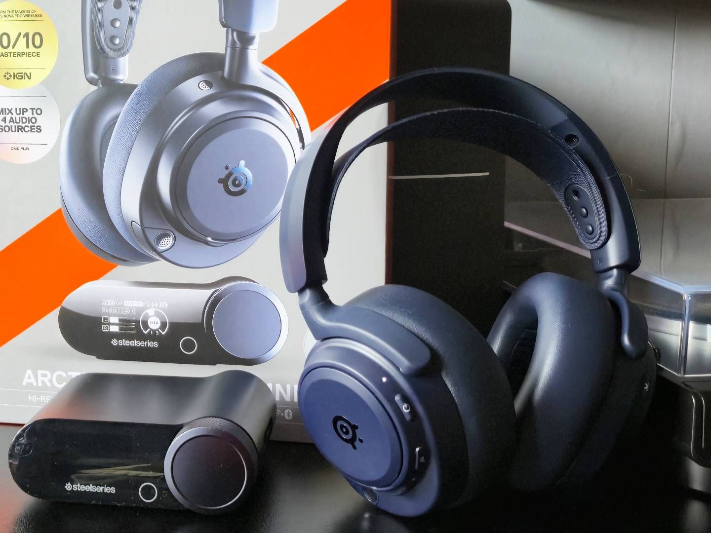 The SteelSeries Arctis Nova Pro Omni wireless gaming headset is