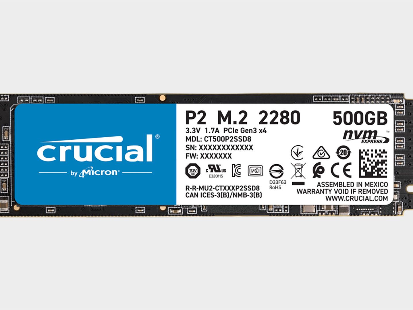 Crucial P2 500GB PCIe M.2 SSD review | PC Gamer