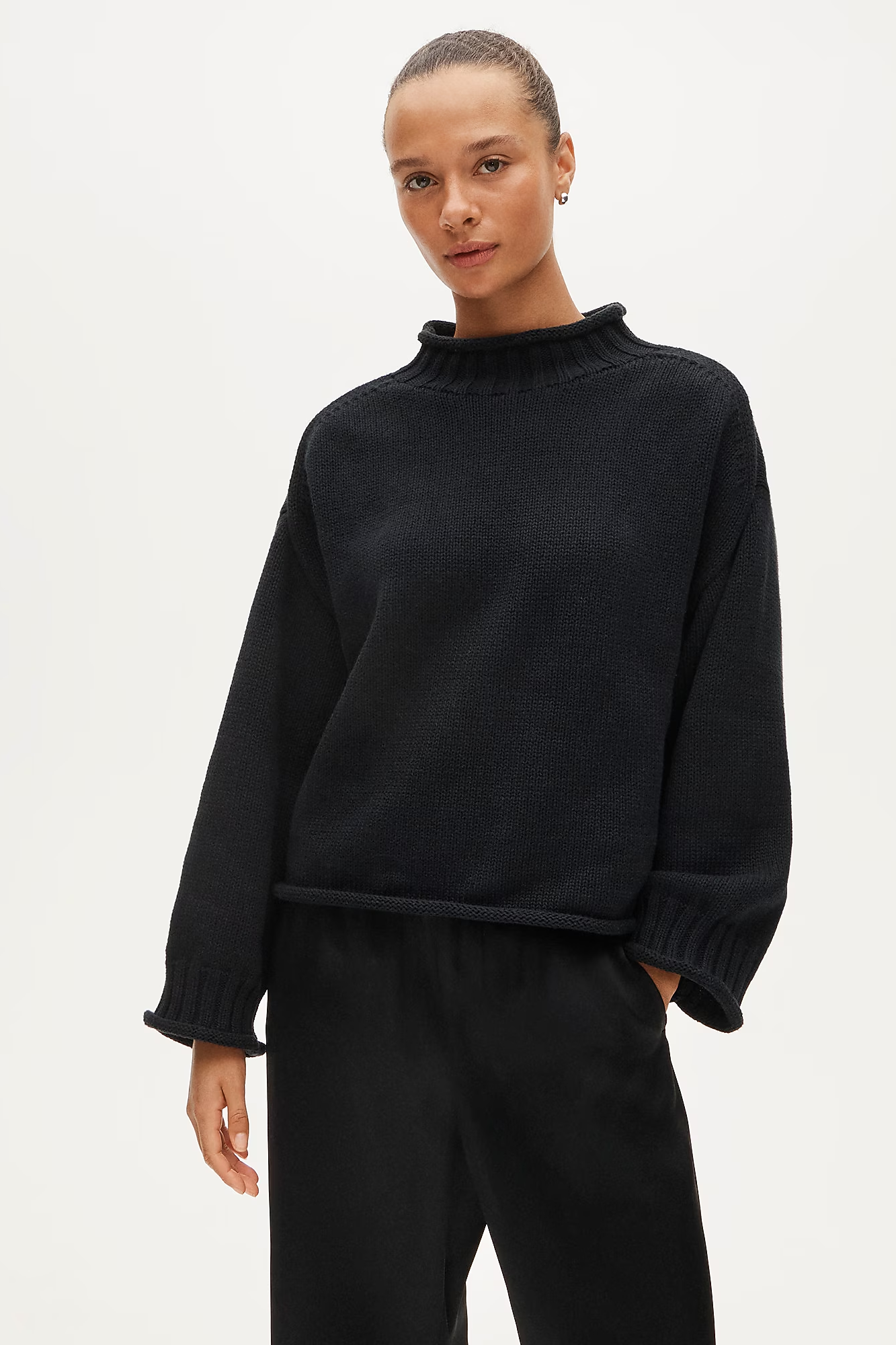 J.Crew, 2025 Rollneck&amp;trade; Sweater in Floral-Print Heritage Cotton