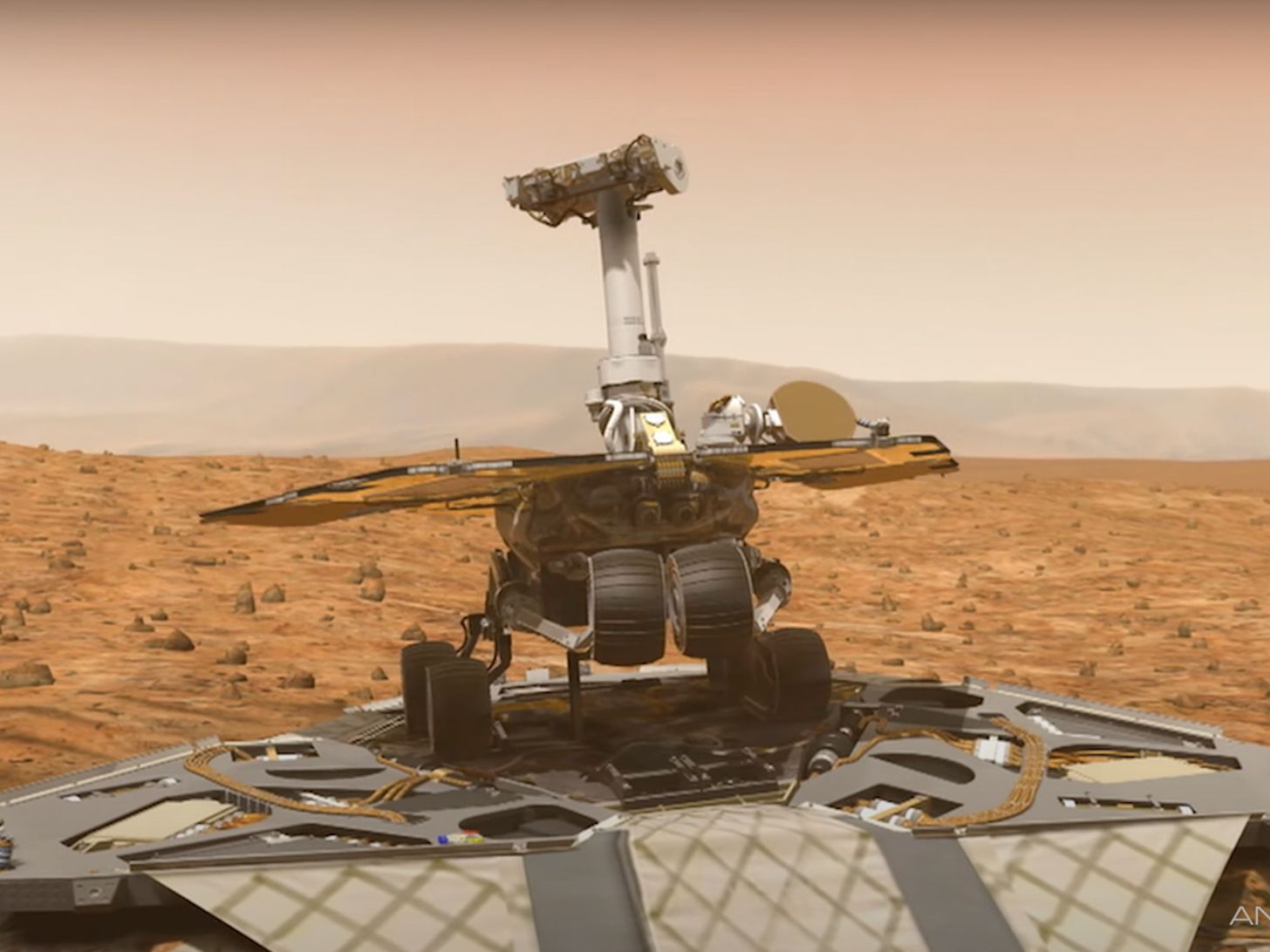 Mars Rover Spirit Mission Space