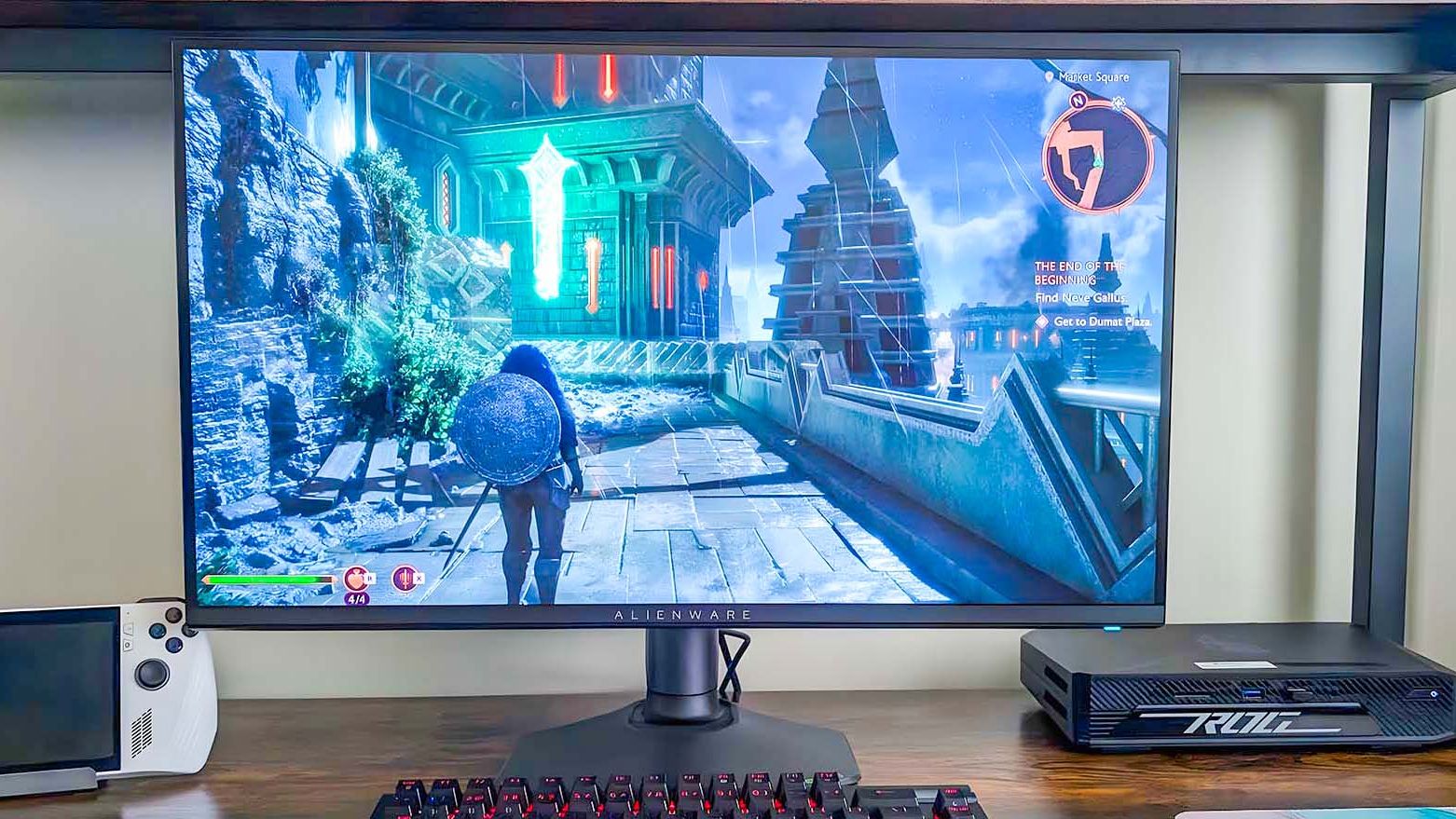 ディスプレイ・モニター本体 ALINEWARE AW2725QF Alienware 27 4K デュアル解像度 ゲーミングモニター - AW2725QF
