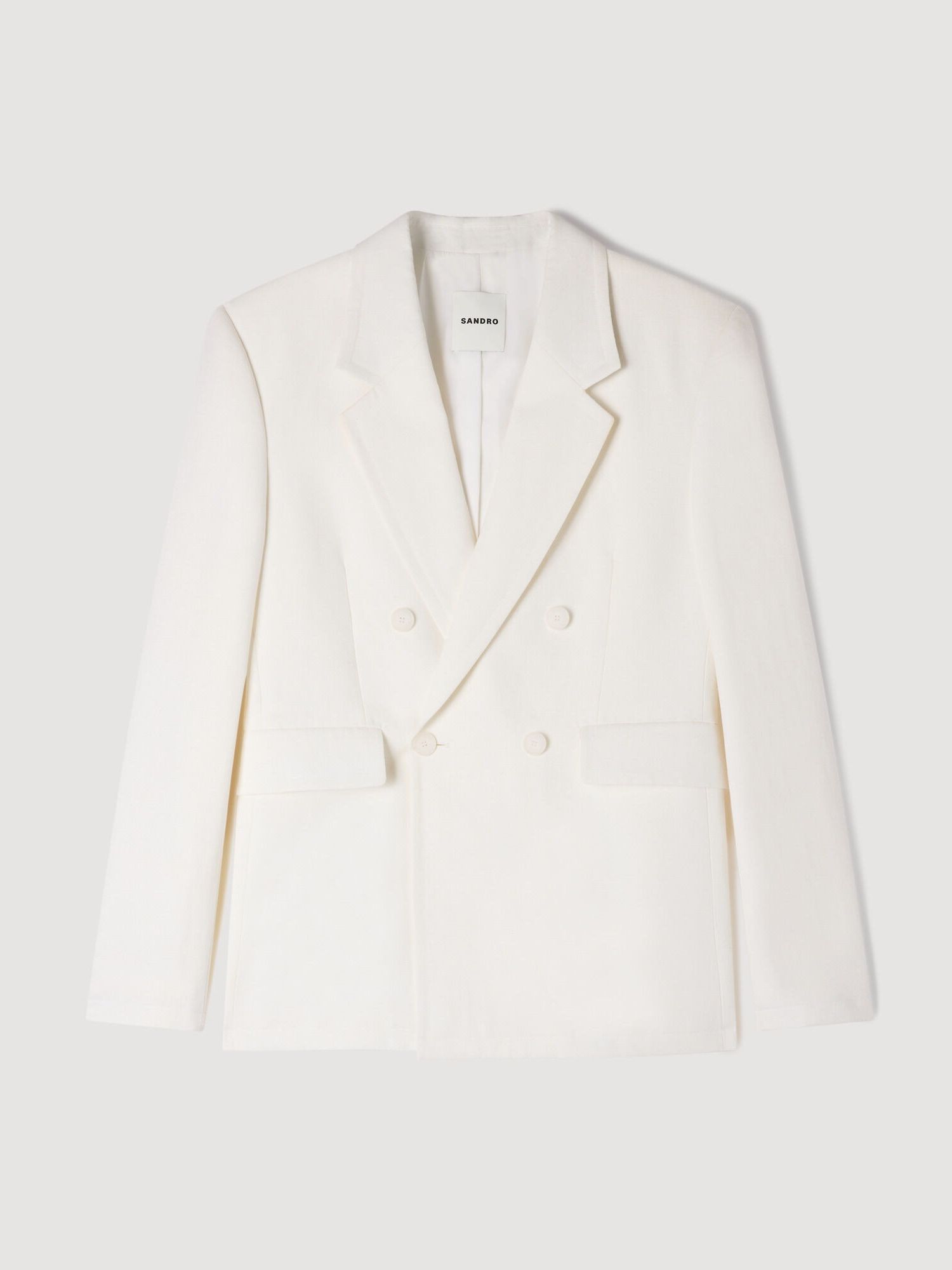 Sandro &amp;ndash; Official Website, Double-Breasted Linen Suit Jacket
