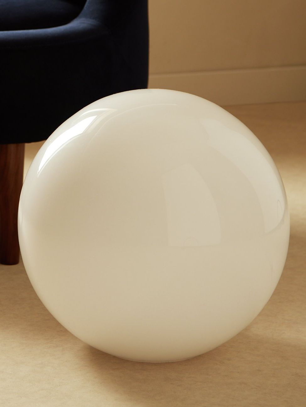 Habitat Caliban Globe Xl Glass Lamp - White