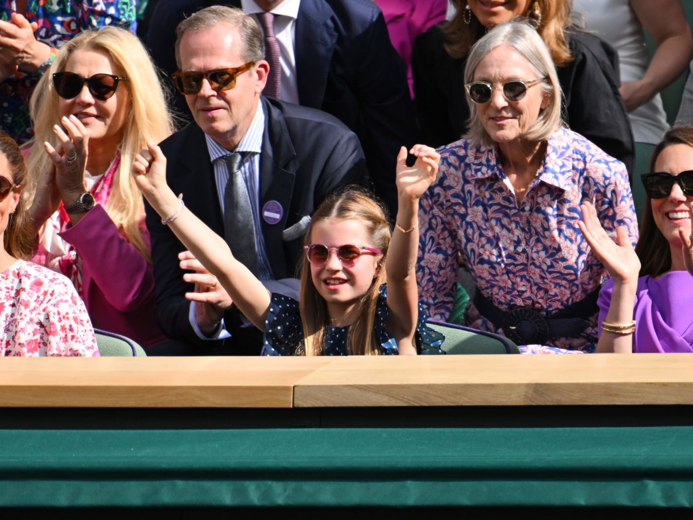 Pippa Middleton Matthews Repurposes Pink and White Floral Dress While  Attending Wimbledon Alongside Sister, Princess Kate, and Niece, Princess  Charlotte | Marie Claire