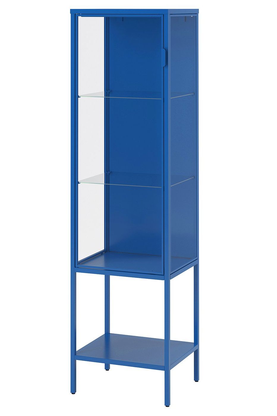 Rudsta Glass-Door Cabinet - Blue 16 1/2x14 5/8x61 "