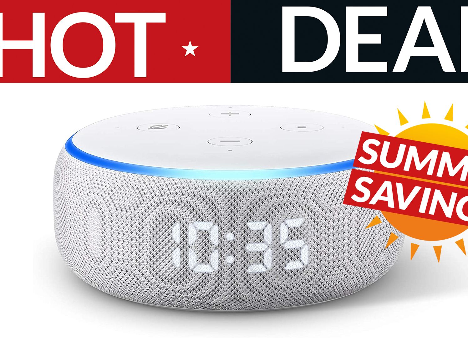 Amazon Echo Dot with Clock smart speaker is now HALF PRICE! | T3