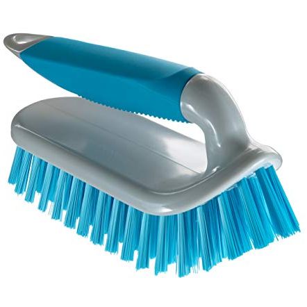 Ncaan Deluxe Hand Scrubbing Brush Heavy Duty With Stiff Bristles &amp;amp; Non-Slip Soft Grip Handle-Household Cleaning Brush for Indoor &amp;amp; Outdoor, Bathroom, Kitchen, Carpet, Floor, Bath, Car (assorted, 1)