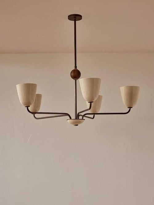 1950's Mid-Century Modern Brass Sputnik Light