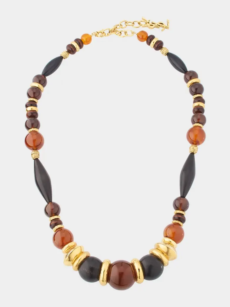 Saint Laurent, Mixed Bead Necklace